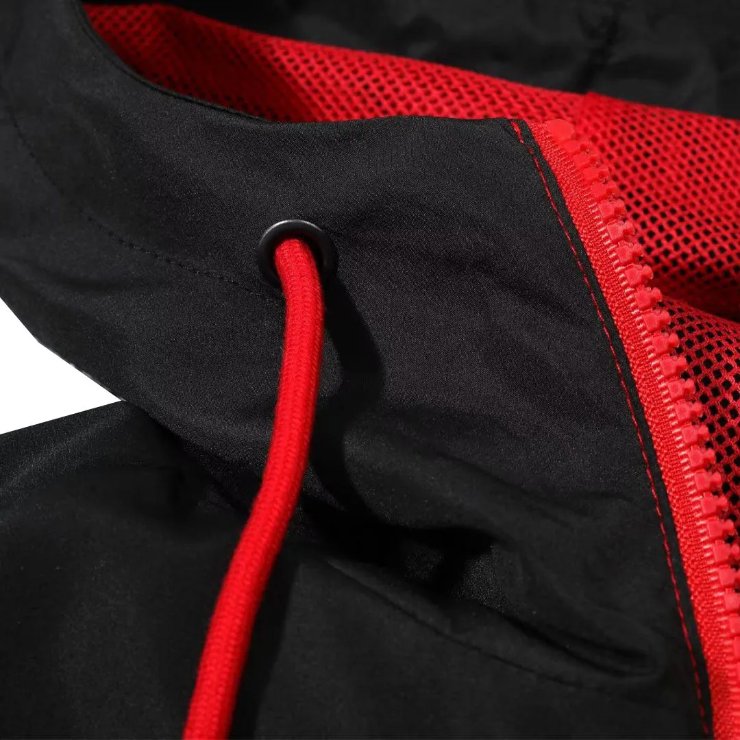 AC Milan Windbreaker Hoodie Jacket Red 2023/24