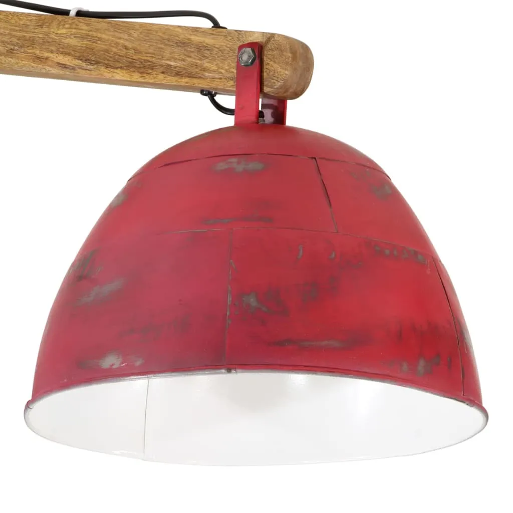 Ceiling Lamp 25 W Distressed Red 105x30x65-108cm E27