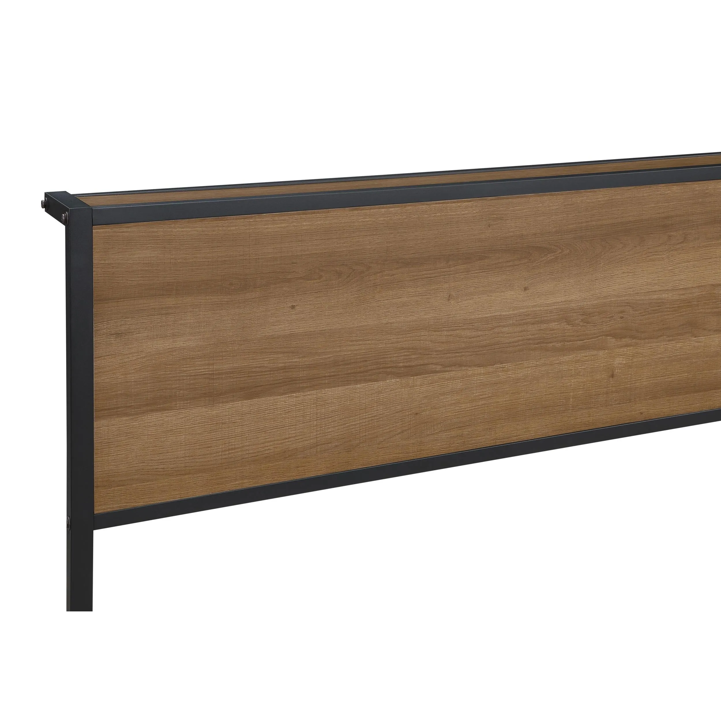 Coaster Furniture Ricky 302144Q Queen Platform Bed - Light Oak/Black